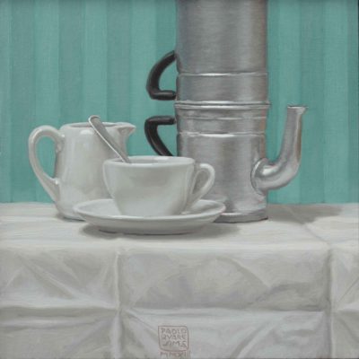 Caffè o macchiato - 2013 olio su tavola 30 x 30 cm