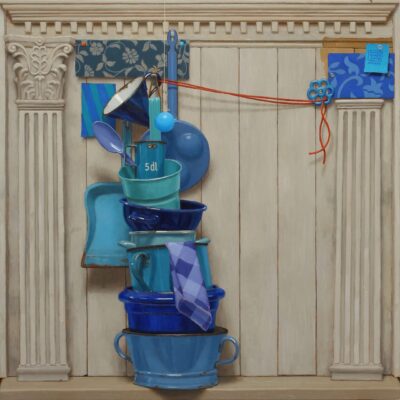 FIL ROUGE - 2025, olio su tavola 100 x 100 cm..jpg FIL ROUGE - 2025, olio su tavola 100 x 100 cm..jpg