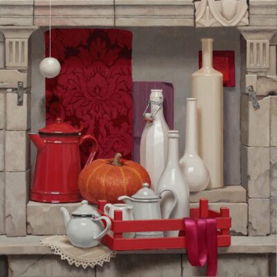 ucca barocca - 2025, olio su tavola 90 x 59 cm ucca barocca - 2025, olio su tavola 90 x 59 cm